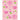 Creative Converting - Autocollants (48) - Baleines Roses - Party Shop