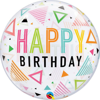 Ballon Bubbles - Happy Birthday Pastel - Party Shop