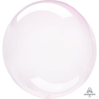 Ballon Clearz (Transparent) Rond 18Po De Plastique - Rose Pâle - Party Shop