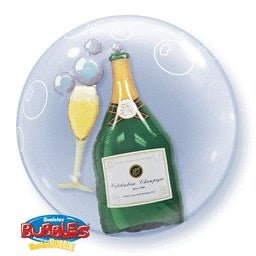 Ballon Double Bubbles Champagne - Party Shop
