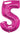 SKS - Ballon Mylar 16" - 5 Rose - Party Shop