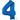 Anagram - Ballon Mylar 16" - Nombre 4 Bleu - Party Shop