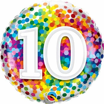 Ballon Mylar 18Po - 10 Confetti - Party Shop