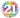 Qualatex - Ballon Mylar 18Po - 21 Ans Confetti - Party Shop
