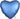 Anagram - Ballon Mylar 18Po - Coeur Satin - Bleu D'Azure - Party Shop