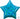 Anagram - Ballon Mylar 18Po - Étoile - Iridescent Bleu Cyan - Party Shop