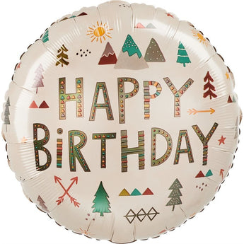 Ballon Mylar 18Po - Forêt (Happy Birthday) - Party Shop