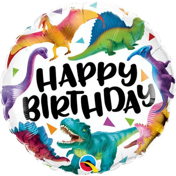 Ballon Mylar 18Po - Happy Birthday Dinosaure - Party Shop
