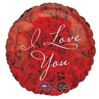 Ballon Mylar 18Po - Roses " I Love You" - Party Shop