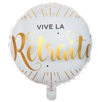 Ballon Mylar 18Po - Vive La Retraite - Party Shop