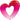 Qualatex - Ballon Mylar Supershape - Coeur Rose Et Rouge - Party Shop