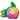 Ballon Mylar Supershape- Fleur Multicolore - Party Shop