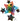 Anagram - Ballon Mylar Supershape - Graduation (Étoiles Multicolore) - Party Shop