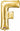 Anagram - Ballon Mylar Supershape - Lettre F - Or - Party Shop