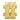 Anagram - Ballon Mylar Supershape - Lettre # - Or - Party Shop