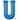 Anagram - Ballon Mylar Supershape - Lettre U Bleu - Party Shop