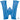 Anagram - Ballon Mylar Supershape - Lettre W Bleu - Party Shop