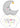 Betallic - Ballon Mylar Supershape - Lune (Welcome To The World) - Party Shop