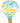 Qualatex - Ballon Mylar Supershape - Montgolfière Welcome Baby Garçon - Party Shop