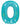 Betallic - Ballon Mylar Supershape - Nombre 0 Bleu Holographique - Party Shop