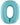 Betallic - Ballon Mylar Supershape - Nombre 0 Bleu Pastel - Party Shop