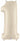 Betallic - Ballon Mylar Supershape - Nombre 1 Blanc Sable - Party Shop
