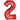 Anagram - Ballon Mylar Supershape - Nombre 2 Rouge - Party Shop