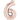 Anagram - Ballon Mylar Supershape - Nombre 6 Rose Gold - Party Shop