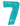 Betallic - Ballon Mylar Supershape - Nombre 7 Bleu Holographique - Party Shop
