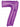 Betallic - Ballon Mylar Supershape - Nombre 7 Mauve - Party Shop