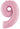 Betallic - Ballon Mylar Supershape - Nombre 9 Rose Pastel - Party Shop