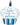 Anagram - Ballon Mylar Supershape - Petit Gateau Bleu 1 An - Party Shop