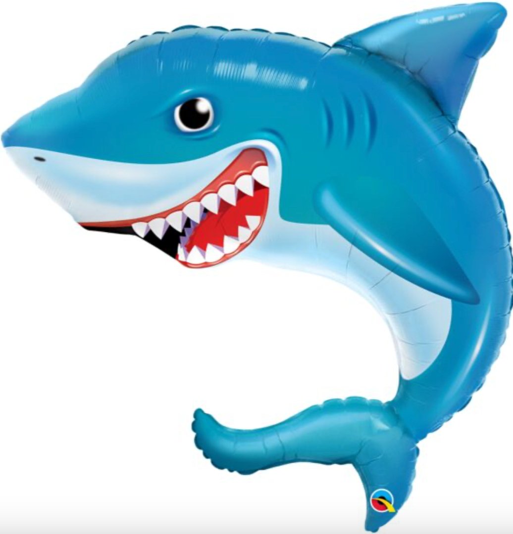 Ballon Mylar Supershape - Requin Souriant - Party Shop
