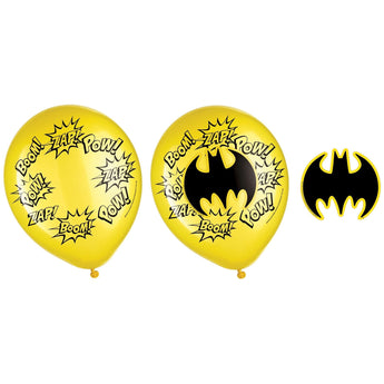 Ballons Latex 12Po (6) - Batman - Party Shop
