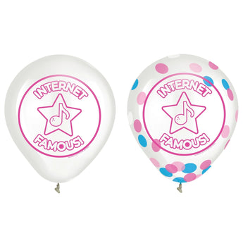 Ballons Latex 12Po (6) - Célébrité D'Internet - Party Shop