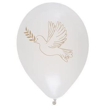 Ballons Latex 9" - Communion Or (8) - Party Shop