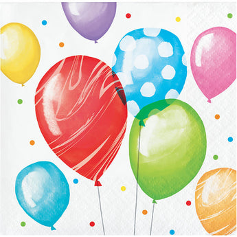 Serviettes De Table (16) - Ballons - Party Shop