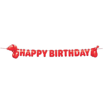 Bannière Happy Birthday - Chiens En Ballon - Party Shop
