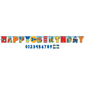 Bannière Happy Birthday Personnalisable - Party Town (Roblox) - Party Shop