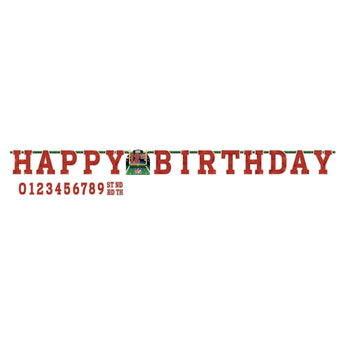 Bannière Personnalisable Happy Birthday - Football - Party Shop