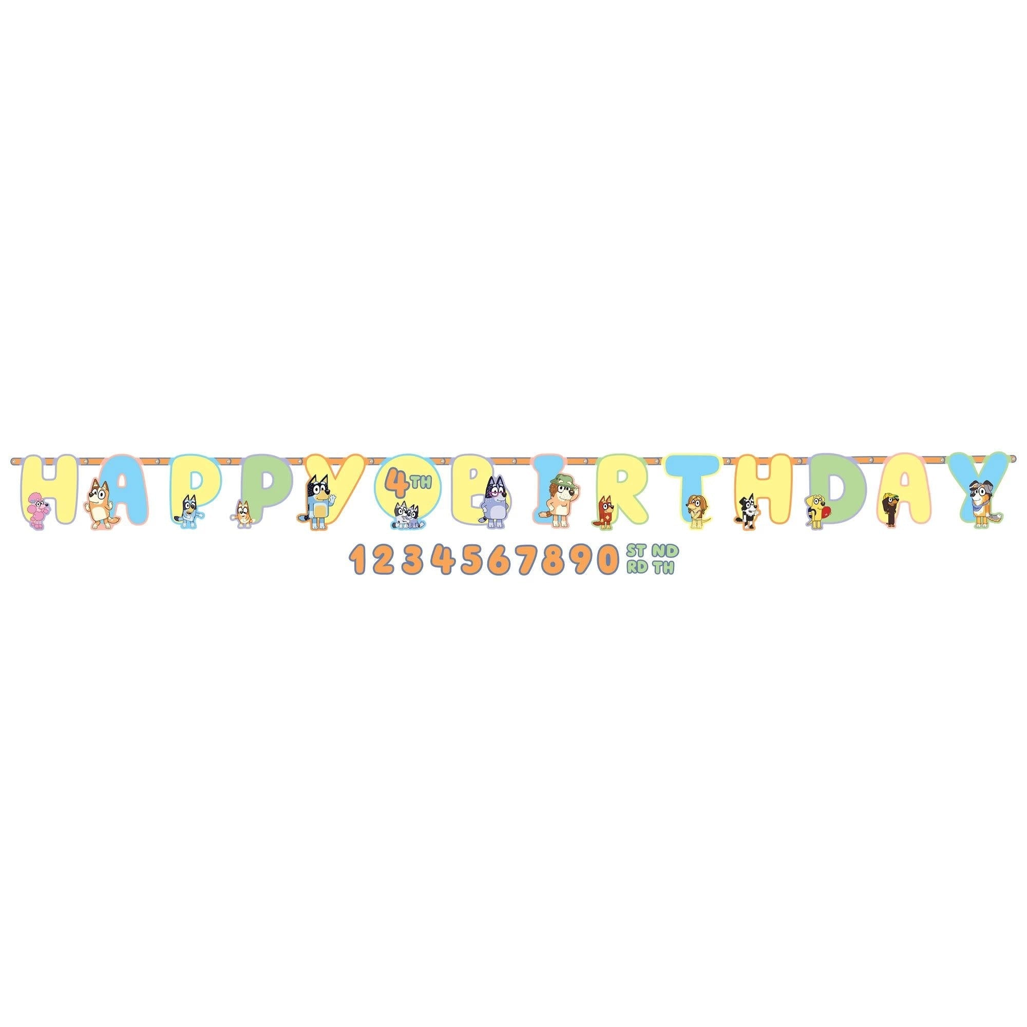 Bannière Personnalisée - Bluey Happy Birthday - Party Shop