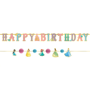 Bannières (2) Happy Birthday - Princesses Disney - Party Shop