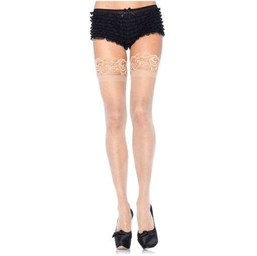 Leg Avenue - Bas Collants En Spandex Avec Bande Auto-Fixante - Party Shop