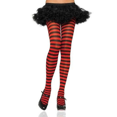 Leg Avenue - Bas Collants Rayé En Nylon - Party Shop