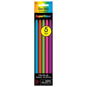 Baton Lumineux 8'' (5Pc) - Multicolore - Party Shop