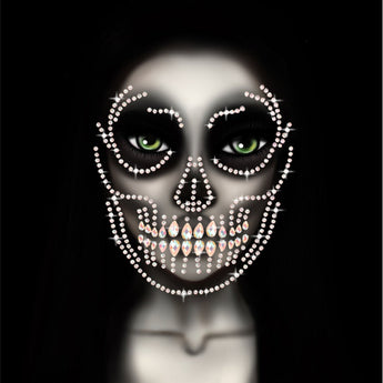Bijou Pour Le Visage - Squelette Brille Dans Le Noir - Party Shop
