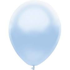 Sac De 12 Ballons Funsational - Bleu Pâle Perlé - Party Shop