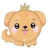Anagram - Ballon Mylar Shpershape - Chien mignon (Kawaii) - Party Shop