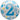 Ballon Mylar 18Po - 2 Ans Confetti bleu