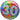 Ballon Mylar 18Po - 30 Ans Confetti